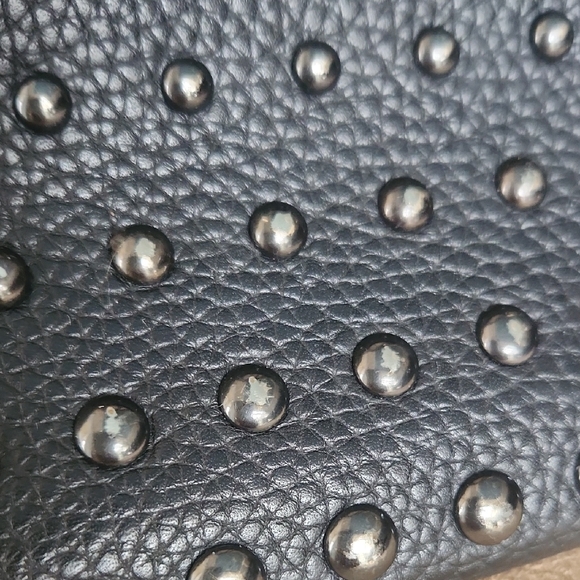 ✨️Coach Black Studded Leather Satchel - Picture 5 of 17
